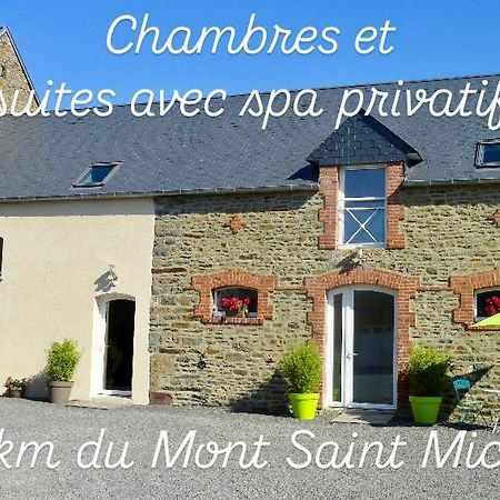 Le Relais De La Hardiesse 6Km Mont St Michel - Chambres Doubles - Suite Spa Privatif Courtils Buitenkant foto